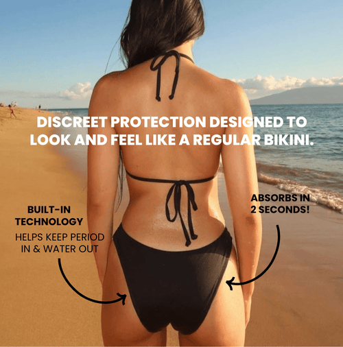 PERIOD-PROOF BOTTOM (BLACK) - Bambi Bikini